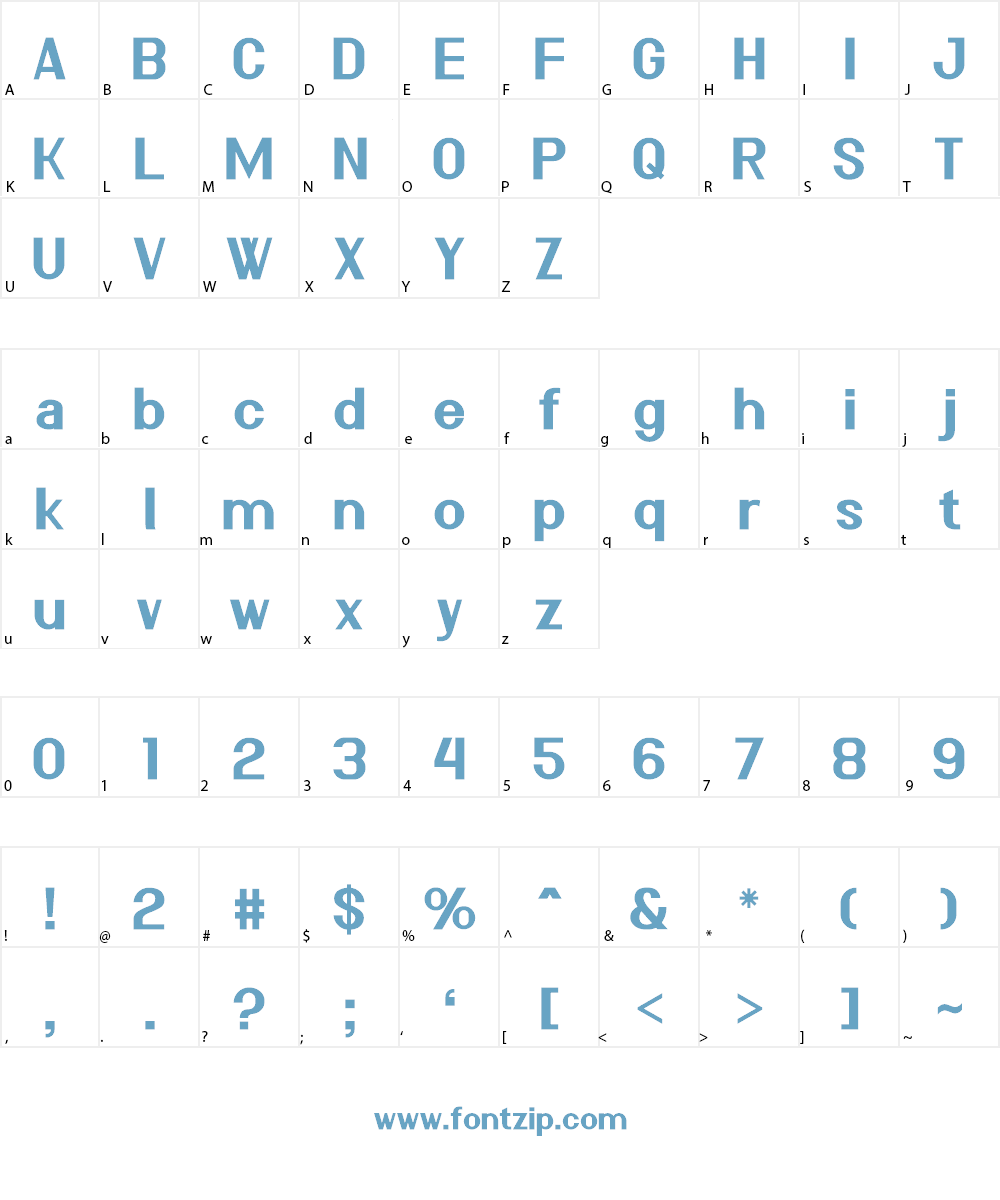 Azbuka Lowers 538Lyons Font Character